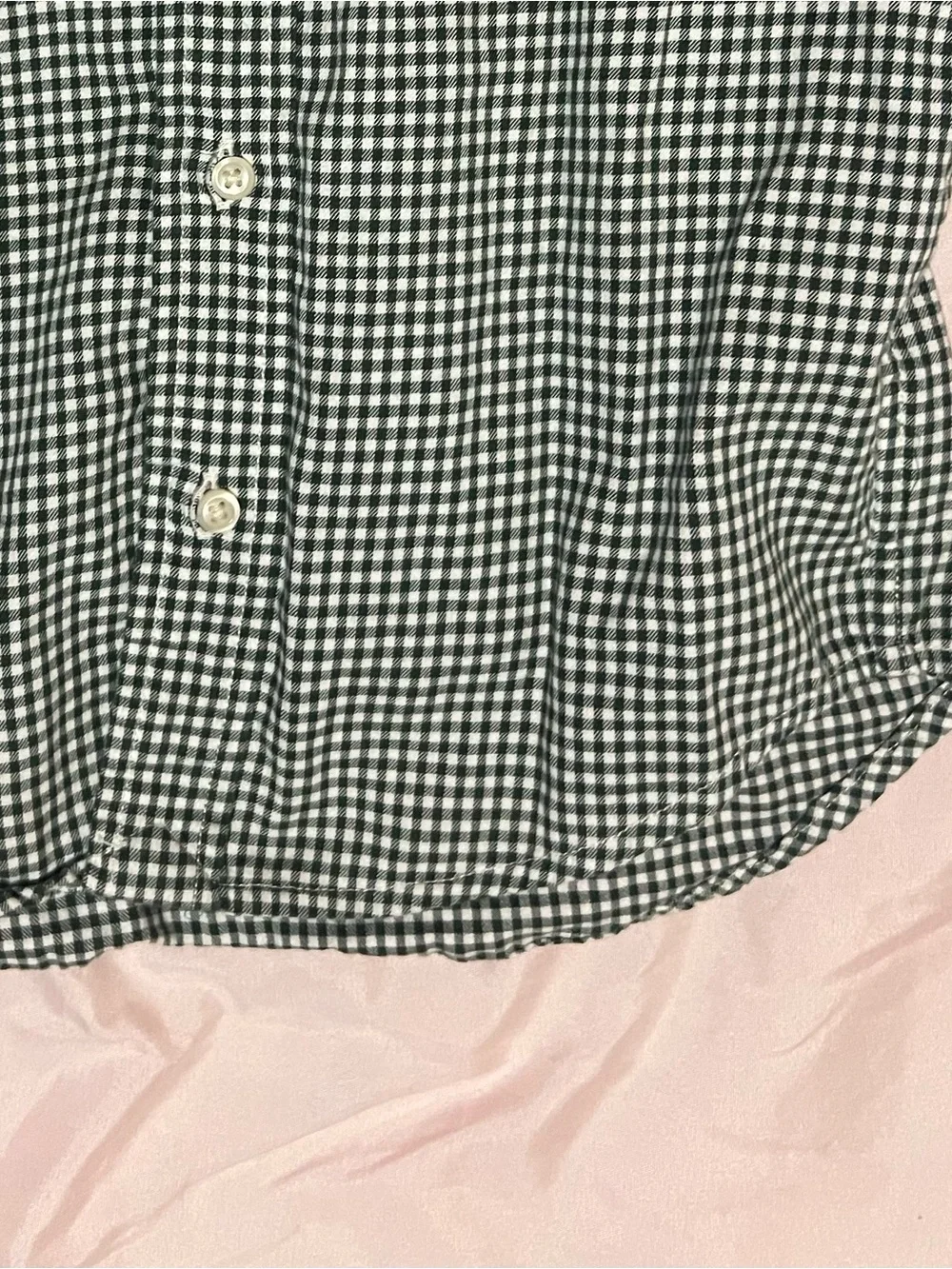 Ralph Lauren Green & White Gingham Button-Down Shirt Boys Size 5